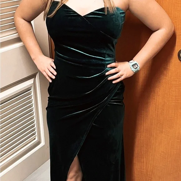 sachin and babi light blue dress Emerald Green Plus Size Formal Dresses